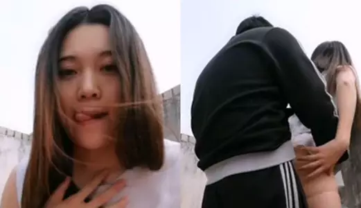 情侣自拍流出! 本土女大~生只爱在阳台【爱爱】